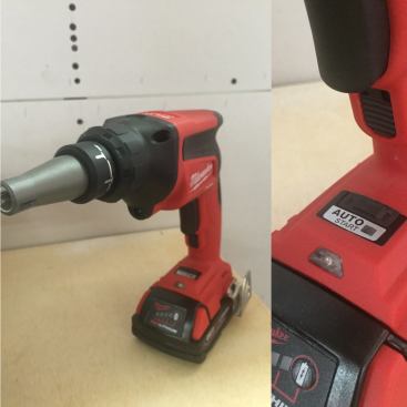 Milwaukee is adding this cordless drywall screw gun to its M18 line, which runs at 4500 rpms. It has the usual features you'd expect on a quality drywall gun, including trigger lock feature contractors rely on for speed and efficiency. The big difference here, though, is that when you lock the trigger, the gun is in a sort of "standby" mode: the motor doesn't spin until you place pressure on the tip. So you can lock the trigger, load a screw on the tip and as soon as you push it into the drywall, the gun engages and drives the screw. There's no pause or wait time, and you're not running the battery down unnecessarily. We found it to be very quiet and lightweight. Cost: $229 for the kit which includes two batteries, a charger, and carrying bag. Expected: Fall 2016.