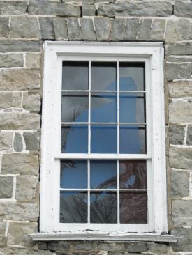 The old window frames were mortise-and-tenoned together.
