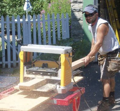 The stock was thickness-planed.