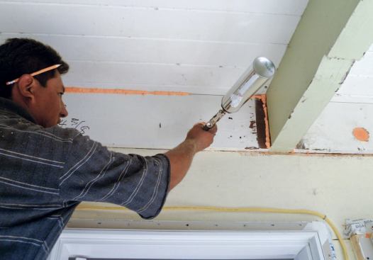 Drywall corners can be sealed with caulk before application of corner bead and joint compound.