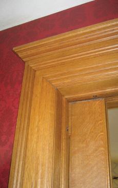 The casing was a built-up treatment using several custom molding profiles.