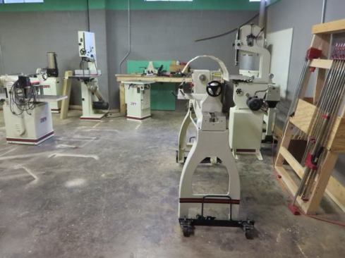 Here’s the rest of the room. You can tell by the markings on the floor that the original machines were recently replaced.