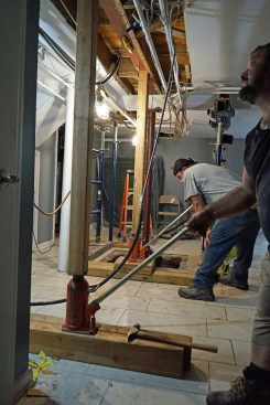 ... in the basement has begun. 