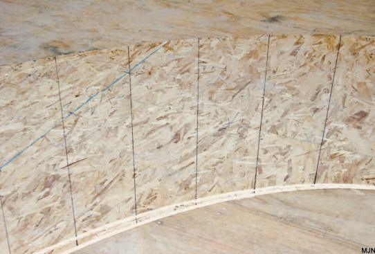 The tread dimensions were laid out in compliance with the local building code.