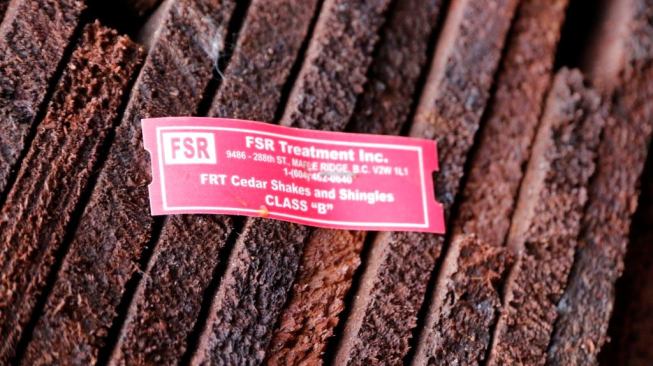 We used a Class B-rated shingle on this project.
