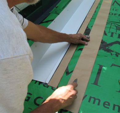 Mike scores the second strip down the middle ...