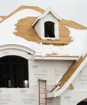 Installation: The finished dormer in place.