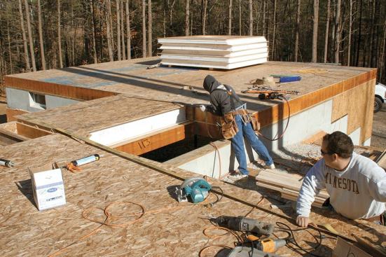 The 12-inch floor panel was a tight fit and required some persuasion from a come-along.