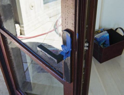 We taped off obvious points of entry, like the keyhole, to rule those out.