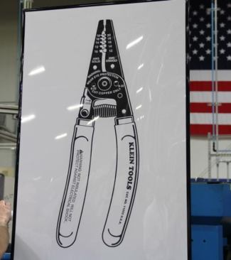 I don’t think this picture would normally be there; it was placed in the assembly area for wire strippers so the people touring the plant would know what they were looking at.