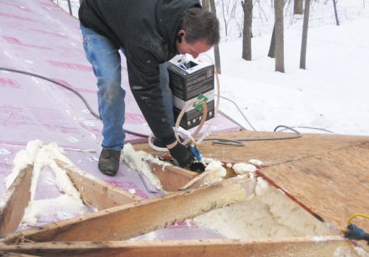 Everything was sealed up with two-part foam.