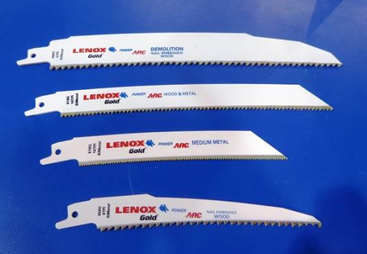 A guy at a hospitality event told me about Lenox Power Arc Recip Blades and I thought maybe he’d had a few too many beers. A curved edge recip blade—what’s that about? I found out the next day, when a product manager at the Lenox booth explained that putting a slight curve in the edge changes the angle of attack and results in faster cutting and greatly increased blade life. For more on these blades, including pricing and availability, see 
Lenox Power Arc Recip Blades.