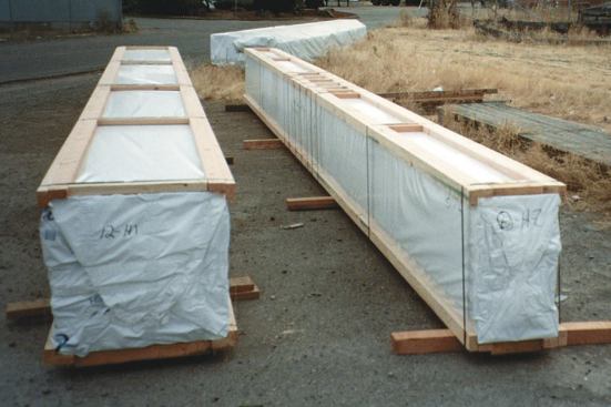 Whenever possible, keep glulams in their original wrapping, even after placement, to prevent soiling and damage.