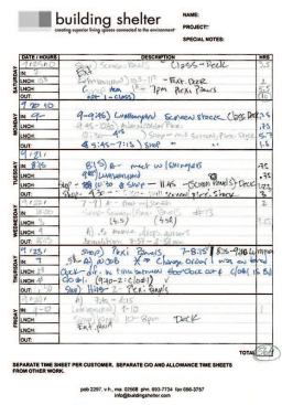 Handwritten time sheets are a thing of the past.