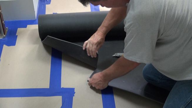 … then bend it and tear it by hand.