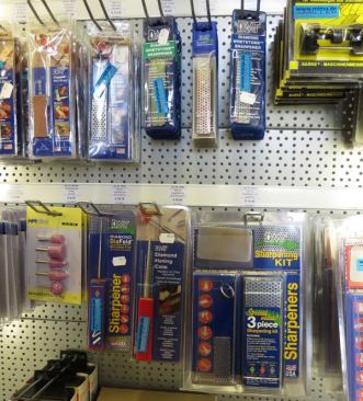 I was excited to find these DMT diamond sharpeners in the store because they were the only U.S. made tools I saw during my visit. DMT’s HQ and factory are in Marlborough, MA.