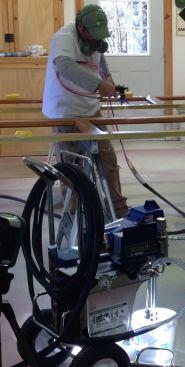 Efficient clear spraying with air assisted