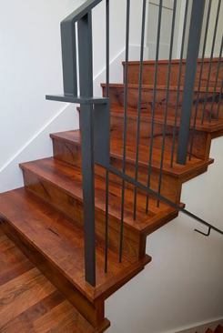 The Mesquite stairs are stunning, and the metal work is pretty spectacular too!