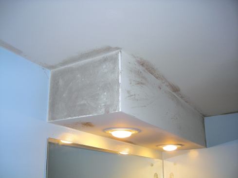 Mold and mildew growing on the bathroom ceilings was all the evidence needed that the ventilation fans were not working effectively.