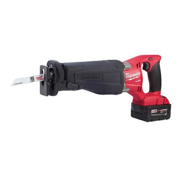 M18 FUEL Sawzall. This brushless recip saw is one of the more promising new models. During a demonstration at the media event, I ran it against a corded Milwaukee Sawzall (not the Super Sawzall) and some competing cordless models, and it cut faster than all of them. Granted, the manufacturer got to choose which models to pit it against, but that it could come even close (not to mention surpass) a corded model was pretty impressive. The FUEL Sawzall weighs 8.9 pounds, has a 1 1/8-inch stroke, and goes 0-3,000 spm. Features include an adjustable shoe, an integrated LED light, and a hang hook that folds out of the way when not in use. The tool will be sold in multiple configurations: with two batteries (2720-22), one battery (2720-21), and bare (2720-20). Online price: two-battery kit $399; bare $199.