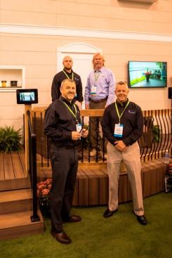 Frequent PDB contributor Bobby Parks (upper right) could be found at the Fortress Building Products booth.