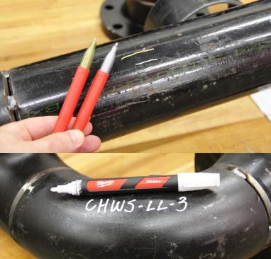 New Markers. Milwaukee is adding to its Inkzall marker line—silver and gold standard tip models (for fine lines) and a larger marker containing quick drying white paint (for labelling and the like). Who uses these types of markers? Welders and metal fabricators, because the marks they leave are visible on metal. Available: February 2016.