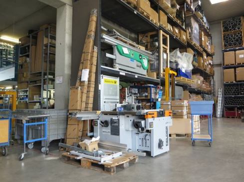 This is the area just in from the loading dock.