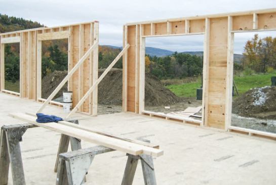 Advanced framing techniques like single top plates reduces thermal bridging.