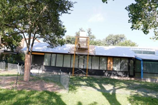 This is another great example of wrapped 2&times;4s around a tree with fencing and mulch.