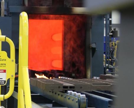 This is what it’s like to look inside a 1,600 degree furnace. I shot this from 30 feet back and off to one side and yet I could still feel the radiated heat.