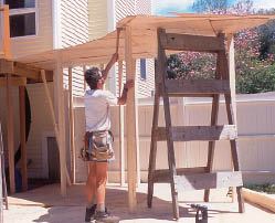 Figure 7. Place the upper template, or layout mirror, on top of the studs and fasten the studs to it the same way they were fastened to the lower layout.