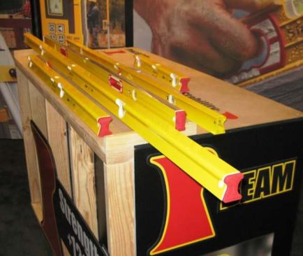 Stabila RBEAM Level. Go to any tool industry event and you’ll see dozens of new levels – and they’ll all be more or less the same. The RBEAM level stands out because it’s thicker than other levels and has an asymmetrical extrusion. According to the manufacturer, the shape of this tool makes it stronger and easier to use. The rounded edge is comfortable to grasp and the three sharp edges can be used for screeding or as guides for pencils and knives. To improve visibility, the extrusion is cut back from the vials, and the end caps come off so you can mark into corners. RBEAM levels will initially be offered in 24-, 48-, 84-, and 96-inch lengths; 72- and 78-inch models will be coming later. The 48-inch model is expected to sell for about $129; the 96-inch model will go for about $250.