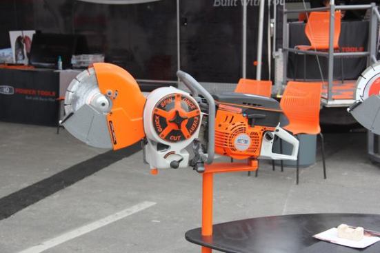 Here's IQ Power Tools solution to the problem of dealing with dust while cutting concrete—a saw that collects it. The issue goes beyond mere convenience; if the proposed OSHA crystalline silica rule goes through you'll be cutting wet or doing something like this (
PC912 Power Cutter) when you cut concrete in the future.