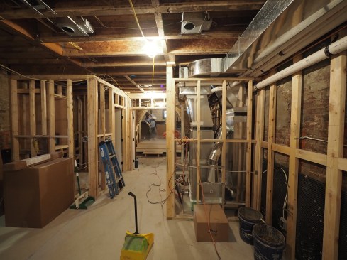 Interior framing and mechanicals are almost ready for drywall.