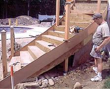 Figure 18. Intermediate guardrail posts can simply be extensions of support posts.