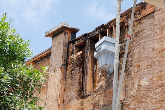 Parapets were super rotted