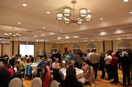 Dinner follows the networking session.
