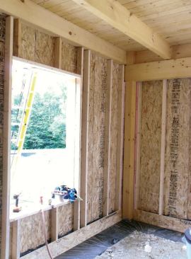 The ICF grade beam provides an immediate platform for framing.