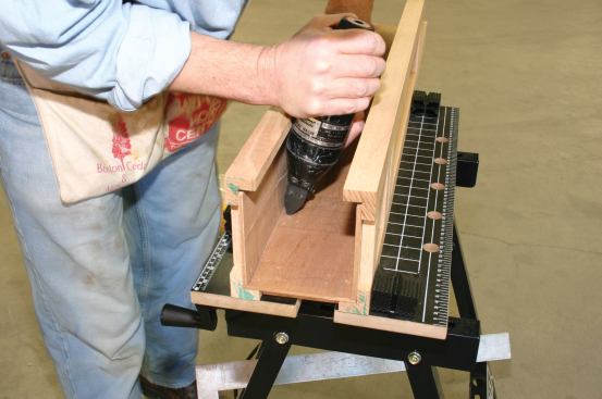 The rail is glued.