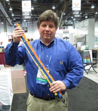 If you are one of those people who believe in fate, then here’s your proof that it exists. The fellow holding the bungees is the product manager for bungees (and other items) at Bihlerflex. His name is Tom Bunge. How weird is that?