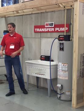 If you're a plumber or involved in maintenance work, you'll be intrested in checking out the corldess transfer pump that will be out soon. It runs on the M18 Fuel battery platform, is self-priming, has auto shutoff after 1 min. and can move 7.5 GPM.