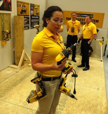 This is DeWalt’s new DCF620 brushless cordless drywall gun, which can be used with or without a magazine. I was able to try it out and while it’s not as fast as the fastest corded models, it’s plenty fast and easier to handle than anything connected to a cord. The product manager is holding the new tool alongside a corded model to illustrate their relative size and weight—which are so close you’d be hard pressed to tell the difference. The new gun spins 4,400 rpm and is said to be able to fasten up to 58 sheets of drywall per charge. The DCF620 sells for $139 bare, $199 in a one-battery kit, and $269 in a two-battery kit.