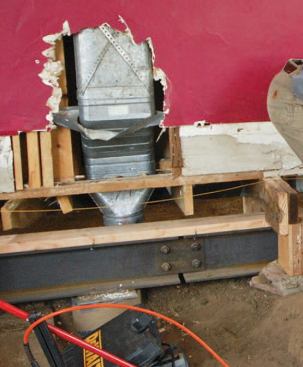 To make this process easier, the beam was fabricated in sections designed to be bolted together on site.