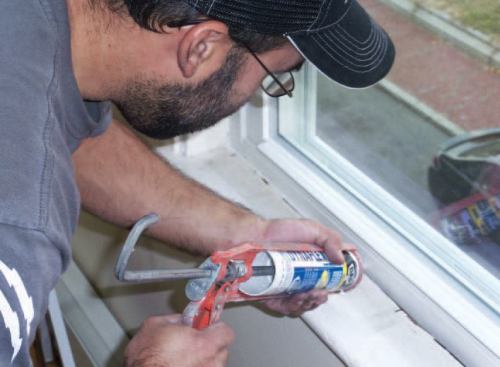 The last step is to caulk any and all gaps.