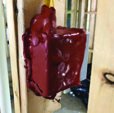 All the holes in electrical boxes in the wall must be sealed. Putty pads provide an easy way to do this quickly and effectively.