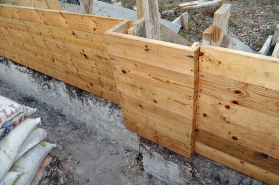 Inside corners were mitered.