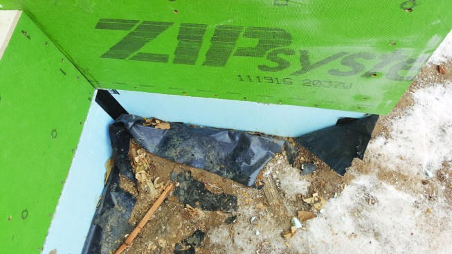 Bumping the sill plate out allows thick foundation insulation to align with the wall’s face, simplifying drainage, air-sealing, and exterior finishes.