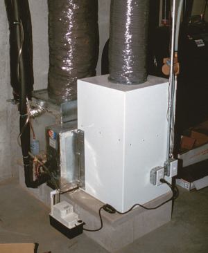 The system's air handler, or blower unit, can be installed in a horizontal, hi-boy, or counterflow attitude and located to maximize usable floor space. A conventional system isn't as lenient in its placement.
