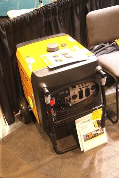 Generators of all kinds were on display all over WOC, many touting “clean power” as a big benefit. This unit from Kapur comes with remote start, a new feature found on many of their generators.