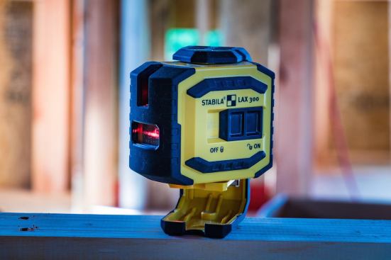 In the "OFF" postion the pendulum locks, protecting it from falls and drops. Uhler believes this feature is a "must have' due to the amount of times a laser gets knocked over and dropped on a jobsite.